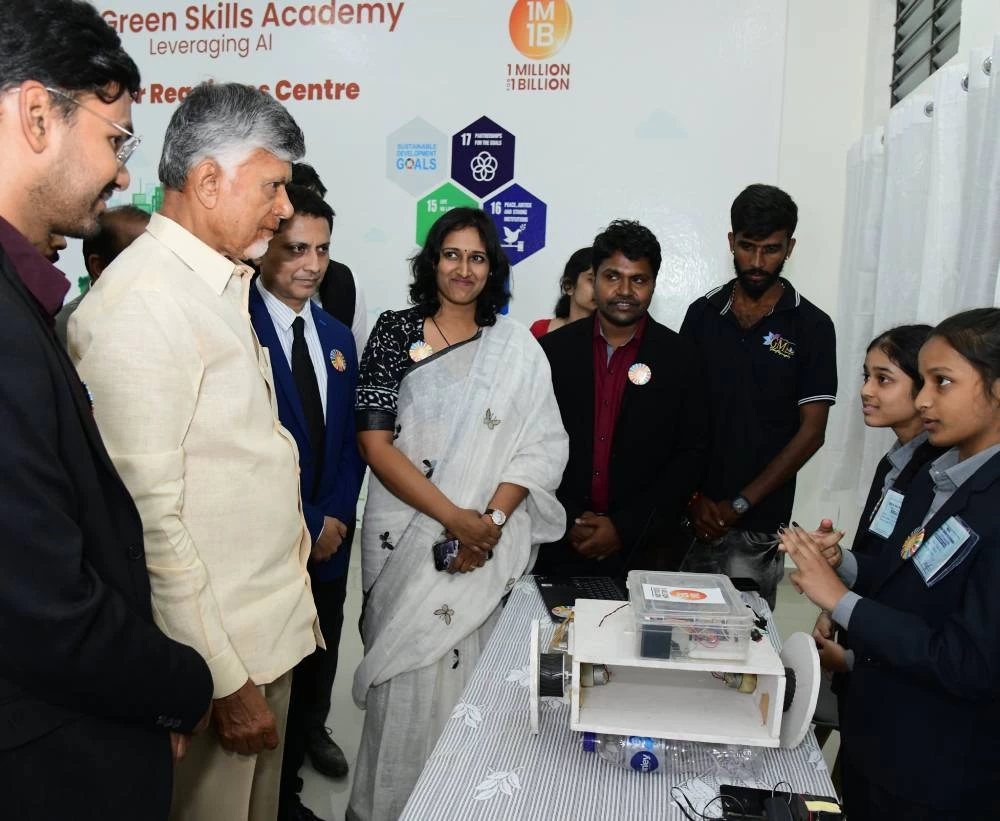 INDIA’S FIRST 1M1B GREEN SKILLS ACADEMY CENTRE INAUGURATED BY CHIEF MINISTER OF ANDHRA PRADESH, MR. N.CHANDRABABU NAIDU